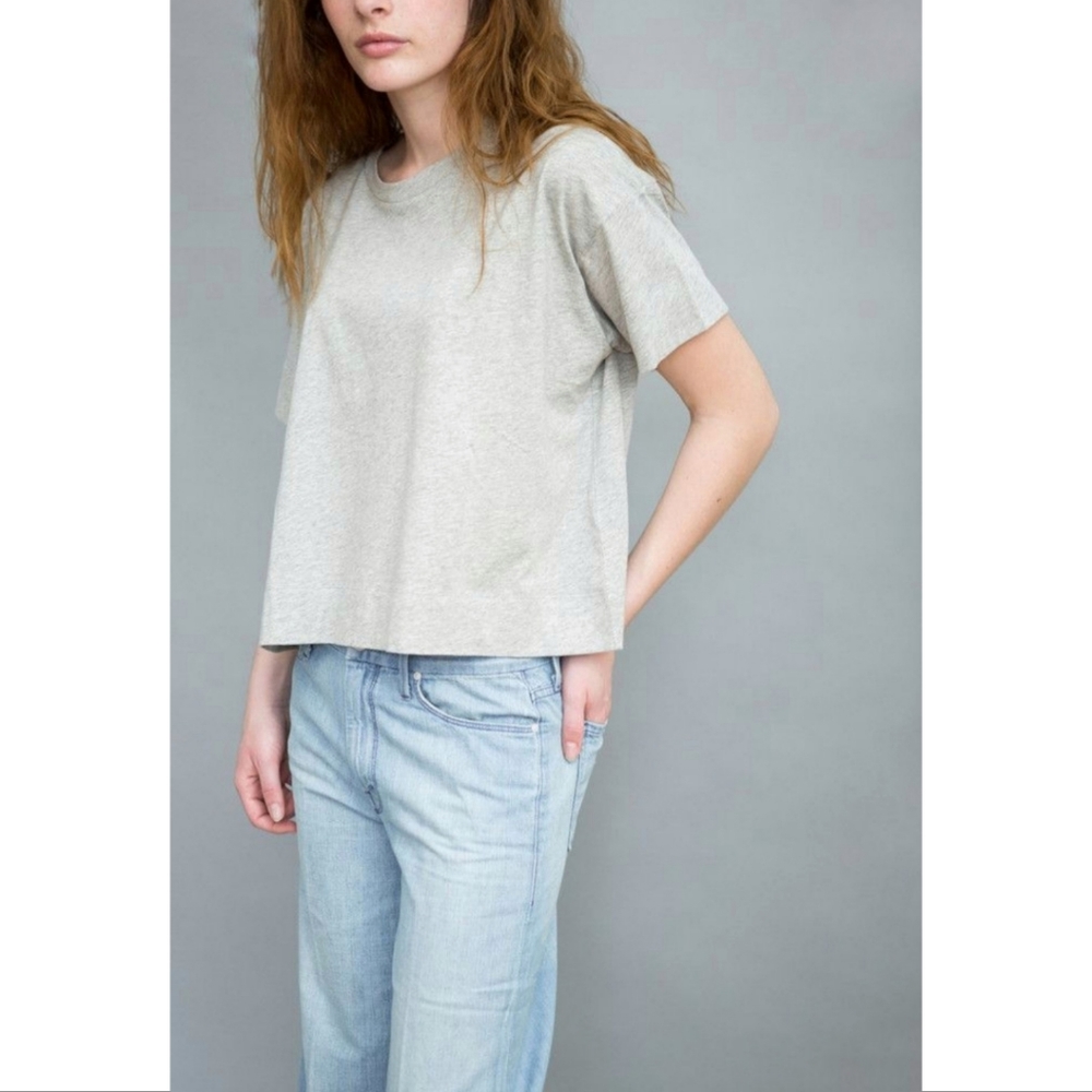 Demylee Grey Boxy Pleated Back Shirt